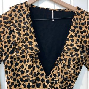 Free people cheetah print dress